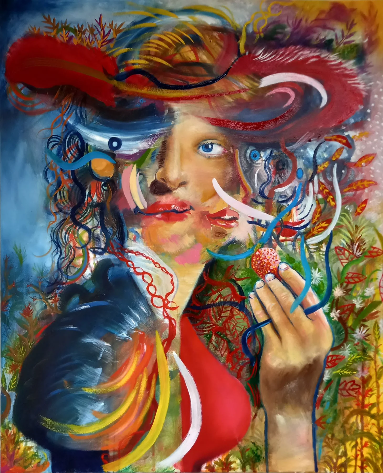 Femme à la fraise — François Glineur