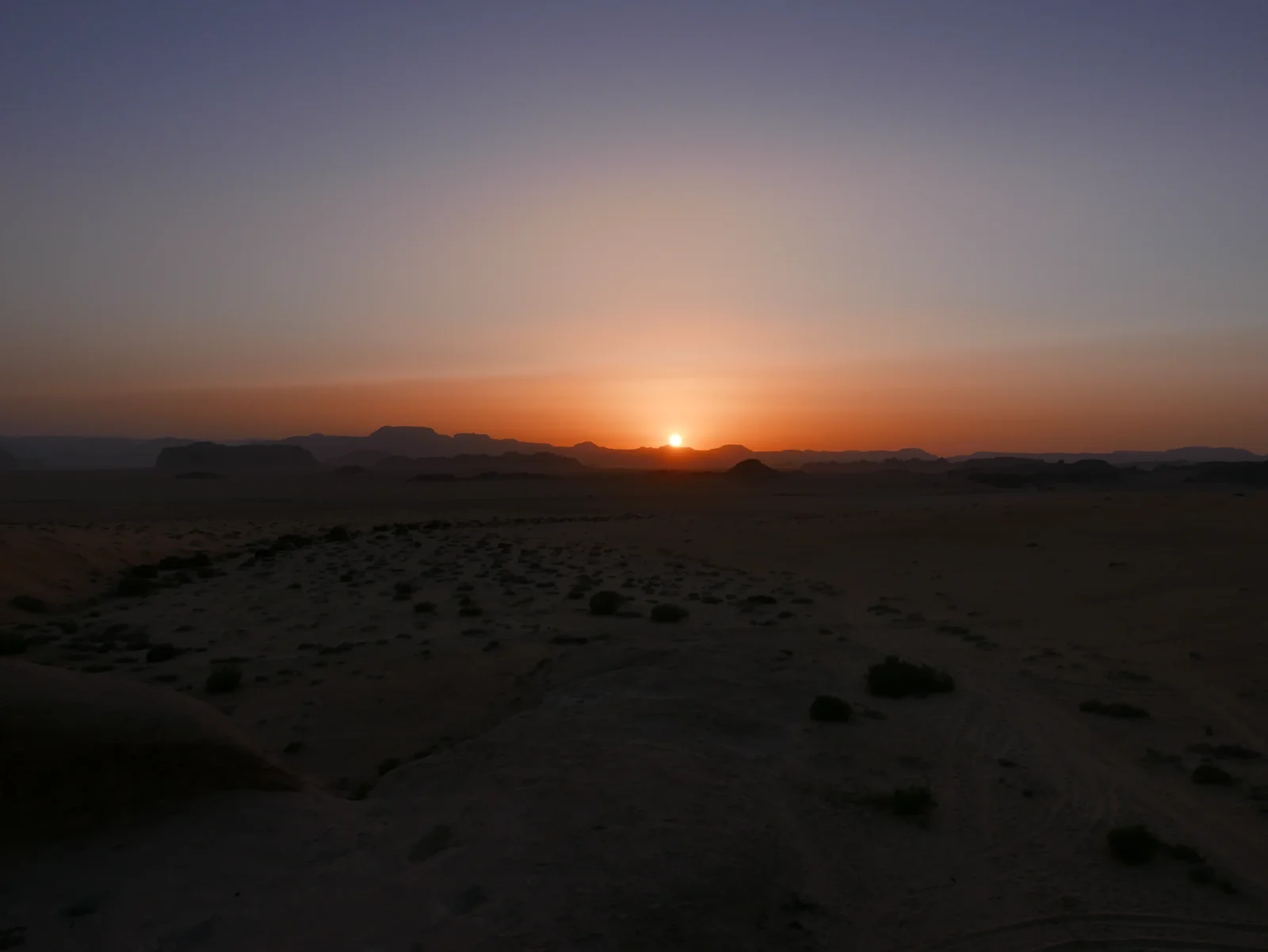 Sunset over Wadi Rum — GAM